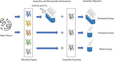 Anaerobic and Microaerobic Pretreatment for Improving Methane Production From Paper Waste in Anaerobic Digestion